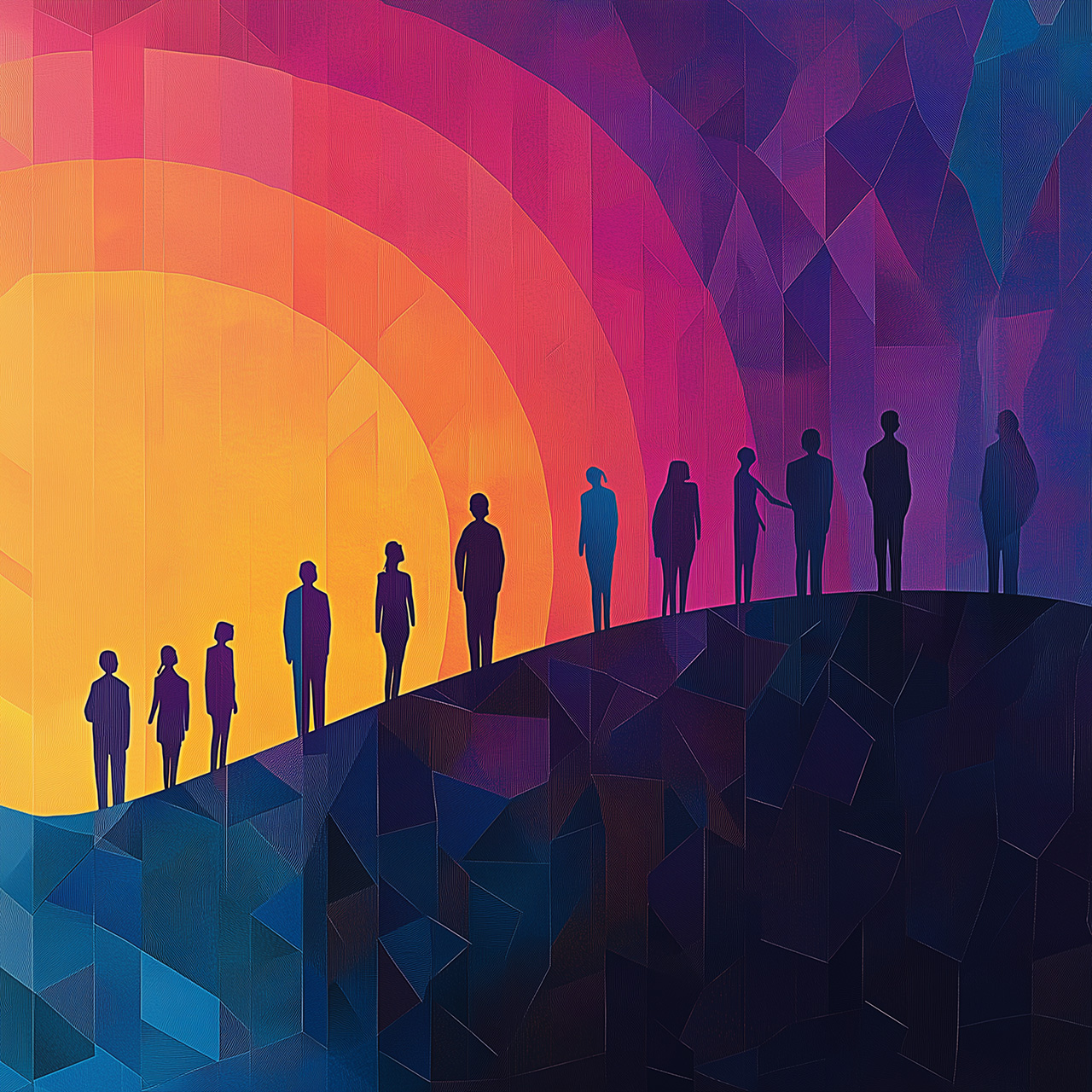 Illustration depicting high performing teams workshops